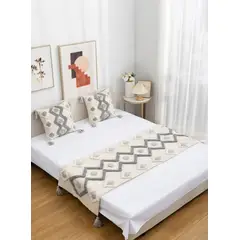 GENERICO - SET DE PIECERA MAS 2 FUNDAS BOHO ELEGANTES