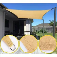 GENERICO - Toldo Vela Sombra Rectangular 35x5 Beige