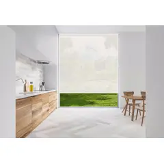 VIEWTEX - Cortina Roller Screen 1% 135X250 Blanca Lino Premium