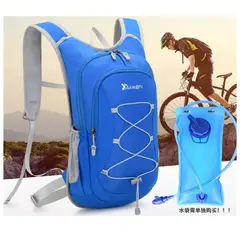 GENERICO - MOCHILA OUTDOOR CAMELBACK CON BOLSA 2 LITROS AZUL.