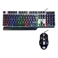 GENERICO - Teclado y Mouse para Gamers Luz Rgb