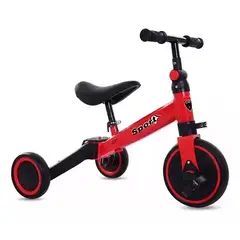 GENERICO - Bicicleta Aprendizaje Corre Pasillo Triciclo Infantil Rojo