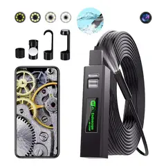 GENERICO - Endoscópica WiFi Cámara 720p 8 Luce Led 5m 8mm para iOS/Android