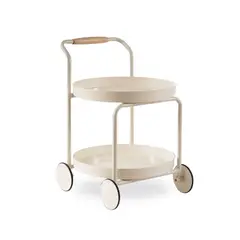SANTU HOME & DECO - Carro Bar Vintage 2 Pisos Mesa Lateral