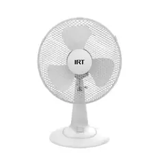 IRT - Ventilador Sobremesa Pedestal 12 Pulgadas 3 Velocidades
