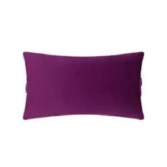 GENERICO - Pack de 2 Fundas Terciopelo Liso 30x50 cm Morado