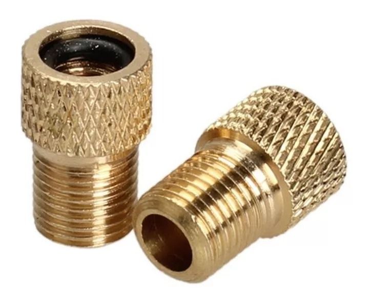 Adaptador Válvula Francesa A Auto Con Sello De Goma Antifuga