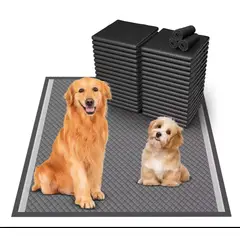 GENERICO - 30 Pañales Sabanilla Mascota Baño Perros De Carbón 60x60 Cm
