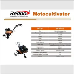 REDBO - Motocultivador RB-MC170