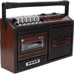 GENERICO - Radio Retro Estilo Madera Cassette Usb Mp3