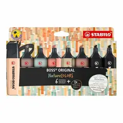 STABILO - Set de 8 Destacadores Boss Original Nature Colors