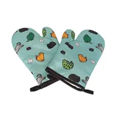 GENERICO - Dos Guantes De Cocina Toma Ollas Guantes De Horno Kawaii