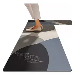 KUANGYE - Set 2 Alfombra 40x120 Y 40x60 Cm Cocina Piso Antideslizante