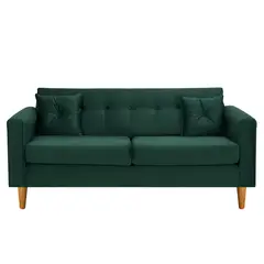 BODEVIR - Sofa New Retro 3C Felpa 04 Verde Botella.