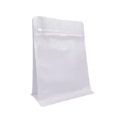 GENERICO - 50 Bolsas Envasar Snacks Cafe Alimentos Valvula 300g Blanco 13X20 CM