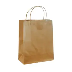 GENERICO - Bolsas Papel Kraft Con Manillas Asas 31x16x39 Pack 100 Unidades