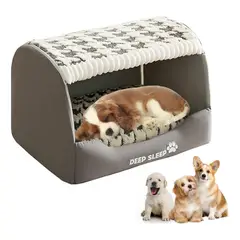 EVERSO - Cama Antiestrés Para Perro Gato Mascotas Con Cojin Extraíble