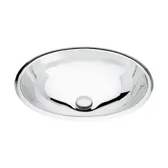 TRAMONTINA - Lavamanos Ovalado en Acero Inox Brillante 36x26 Cm