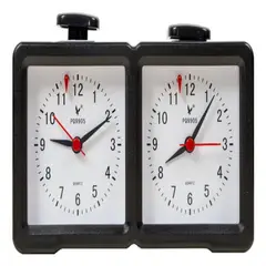 GENERICO - Reloj de Ajedrez Analogo Leap Negro Profesional