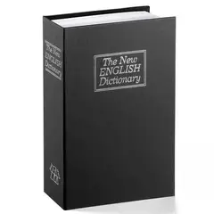 RD - Cofre Porta Valores Simulada Libro 240x160x60mm Negro