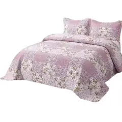 GENERICO - Juego De Sabanas + Cubrecama De 2 Plazas + 2 Fundas De Almohada Verano