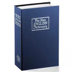 RD - Cofre Porta Valores Simulada Libro 240x160x60mm Azul