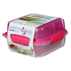 SISTEMA - Contenedor De Almuerzo Lunch Stack 1.24 Lts