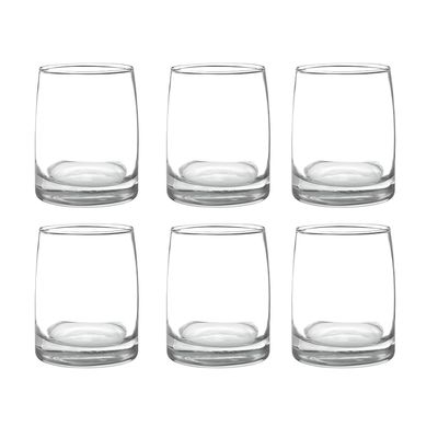 Cristar Display 6 Vasos Bajos 366Ml Toledo Vidrio Mojitos