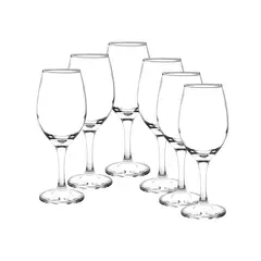 CRISTAR - Display 6 Copas Transparente de Vino Tinto Rioja 386mL