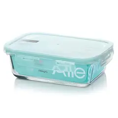 ALLEGRA - Contenedor Alimentos Hermetico Rectangular 420mL Vidrio
