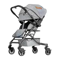 LUBABYCAS - Coche Paseo Reversible 4 Ruedas 360°Space Gris