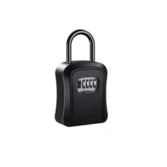GENERICO - Caja seguridad porta llave candado clave color negro