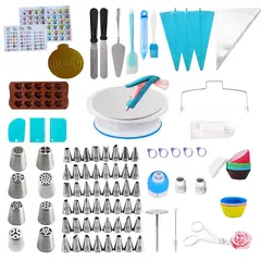 CROIX - Set de Repostería 291 Piezas Silicona Acero Inoxidable