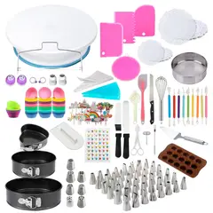 CROIX - Set de Repostería 512 Piezas Silicona Acero Inoxidable