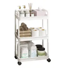 GENERICO - Mueble Estante Baño Organizador Repisas Esquinero Blanco DW-048