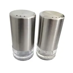 OEM - Set de Salero y Pimentero Acrílico y Acero 14189