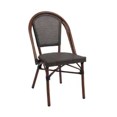 PANDALINO - Silla Parisina Lyon Café - Elegancia y Resistencia al Aire Libre
