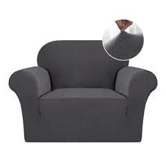 GENERICO - Funda Cubre Sofá Cuadrille 1 Cuerpo GRIS Premium Protectora