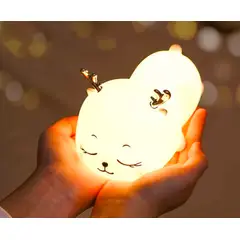 GENERICO - Lámpara Ciervo espanta cuco led niños touch