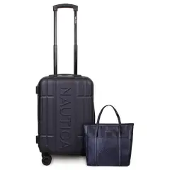 NAUTICA - Pack Maleta cabina Amsterdam + Cartera Leeway azul