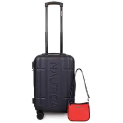NAUTICA - Pack Maleta cabina Amsterdam azul + Bandolera Diana