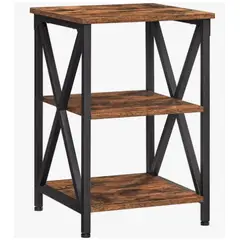 GENERICO - Mesa Auxiliar Velador Madera 40x40x50cm