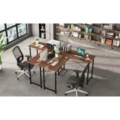 GENERICO - Escritorio Mesa Forma L Moderno 12048+10074cm