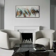 DEKAM DISEÑO - Cuadro Abstracto Lineas 140x70 cms