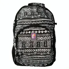 MOOSE - MOCHILA DI COMO ETNICO NEGRO GRIS PLATA