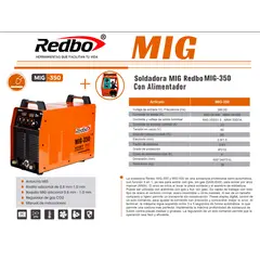 REDBO - Soldadora MIG-350