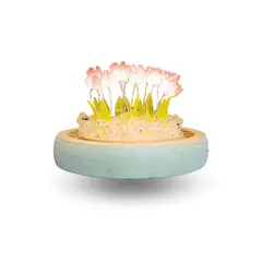 SOLEIO - Lámpara LED Decorativa Tulipán en Cúpula de Vidrio