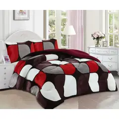 GENERICO - Plumon 1.5 plaza diseño rojo plush con chiporro TF YH58