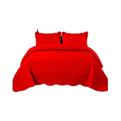 GENERICO - Cubrecama Quilt Plaza y Media Verano Unicolor v04