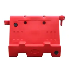 QRUBBER - Barrera New Jersey Apilable Roja 1mt